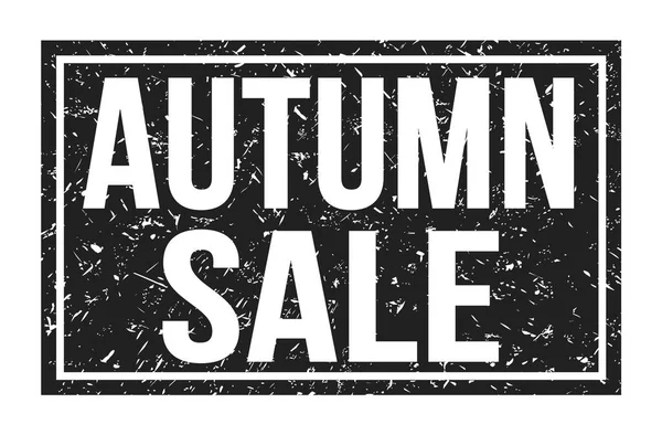 Autumn Sale Words Written Black Rectangle Stamp Sign — Stock Photo, Image
