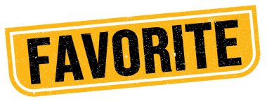FAVORITE metin sarı-siyah grungy işareti üzerine yazılmış.