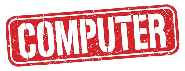 Computer Text Written Red Grungy Stamp Sign — Stock Photo, Image