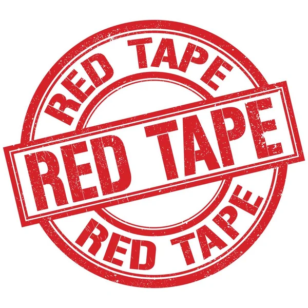 Red Tape 赤い丸印の文字 — ストック写真