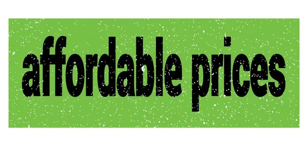 Affordable Prices Text Written Green Black Grungy Stamp Sign — Stockfoto