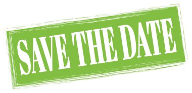 Yeşil dikdörtgen damga işareti üzerine yazılmış tarih metnini kaydet.