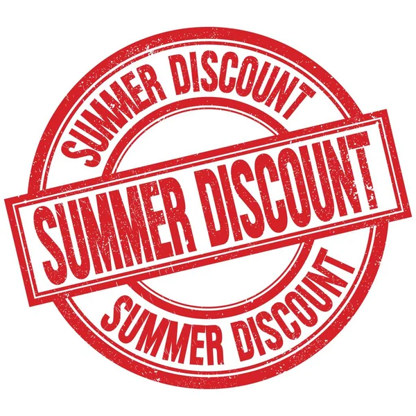 Summer Discount Text Written Word Red Stamp Sign — Stock Photo, Image