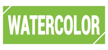 Yeşil grungy işareti üzerine yazılmış SATERCOLOR metin.