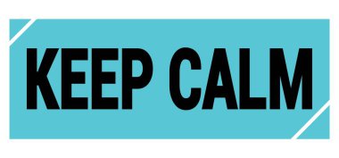 Mavi-siyah grungy işareti üzerine yazılmış CALM metnini koru.