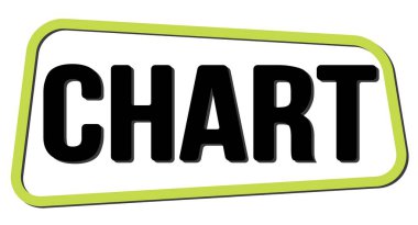 Yeşil-siyah trapez damgası üzerine yazılmış CHART metni.