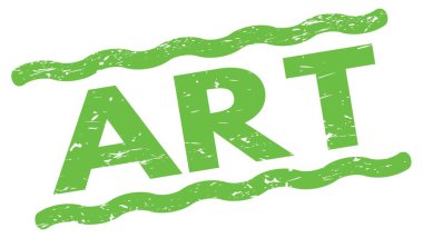 Yeşil satır işareti üzerine yazılmış sanat metni.