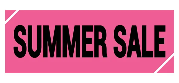 Summer Sale Text Written Pink Black Grungy Stamp Sign — Stock Photo, Image