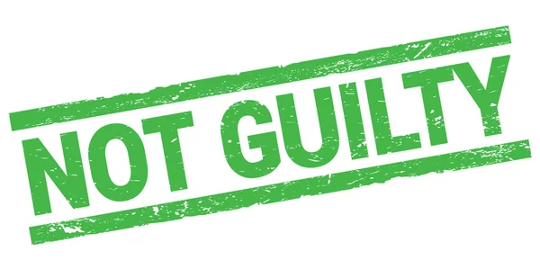 Guilty Text Written Green Rectangle Stamp Sign — Zdjęcie stockowe