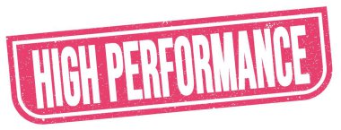 Pembe pul üzerinde yüksek performans metni.