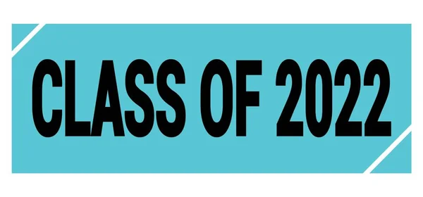 Class 2022 Text Written Blue Black Grungy Stamp Sign — Stockfoto