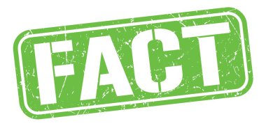 Yeşil grungy mühür işareti üzerine yazılmış FACT metni.