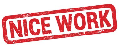 Kırmızı dikdörtgen damga işareti üzerine yazılmış güzel çalışma metni.