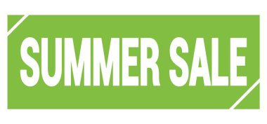 Yeşil grungy mühür işareti üzerine yazılmış Yaz Satışı metni.