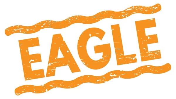 Eagle Text Written Orange Lines Stamp Sign — ストック写真