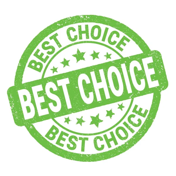 Best Choice Text Written Green Grungy Stamp Sign — Photo