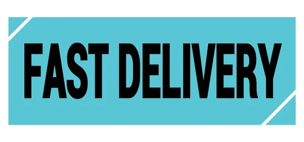 Fast Delivery Text Written Blue Black Grungy Stamp Sign — Stockfoto