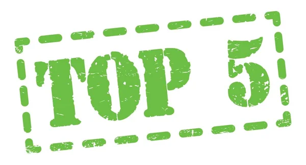 Top Text Written Green Dash Stamp Sign — Stock Photo, Image