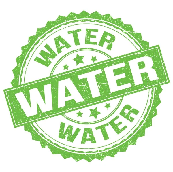 Water Text Written Green Stamp Sign — Foto Stock