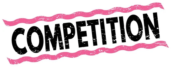 Competition Text Written Pink Black Lines Stamp Sign —  Fotos de Stock
