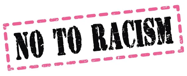 Racism Text Written Pink Black Dash Stamp Sign — Fotografia de Stock