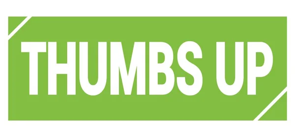 Thumbs Texto Escrito Sinal Carimbo Grungy Verde — Fotografia de Stock