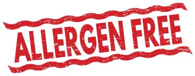 Kırmızı satır işareti üzerine yazılmış ALLERGEN özgür metin.
