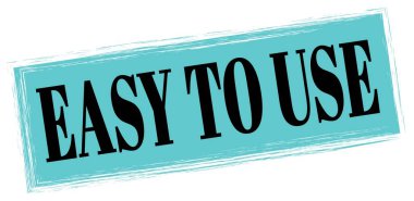 Mavi-siyah dikdörtgen işareti üzerine yazılmış metni kullanmak kolay.