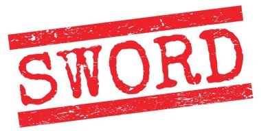 Kırmızı grungy satır işareti üzerine yazılmış KILIÇ metin.