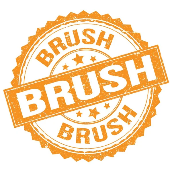 Brush Text Written Orange Stamp Sign — Stock Photo, Image