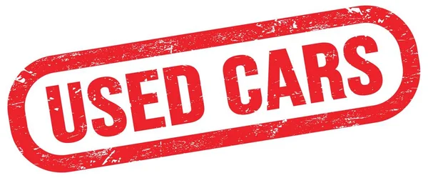 Used Cars Κείμενο Κόκκινο Ορθογώνιο Σήμα Σφραγίδα — Φωτογραφία Αρχείου