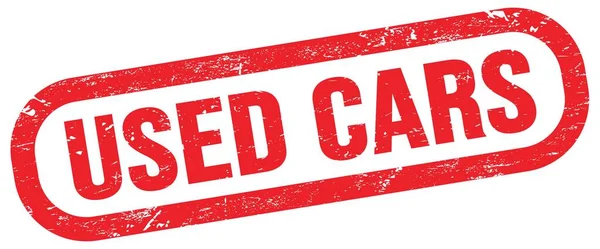 USED CARS, text on red rectangle stamp sign.