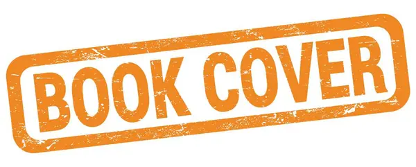 Book Cover Text Written Orange Rectangle Stamp Sign — Stock Photo, Image