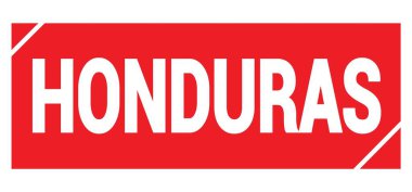 Kırmızı grungy işareti üzerine yazılmış HONDURAS metni.