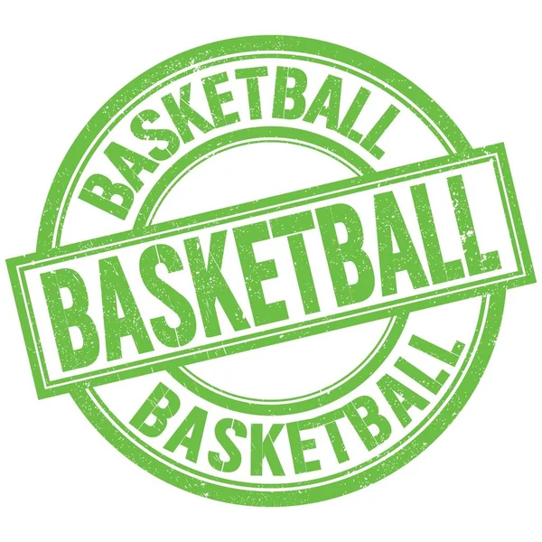 Basketball Text Written Word Green Stamp Sign — 图库照片