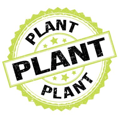 Yeşil-siyah pul işareti üzerine yazılmış plan metni