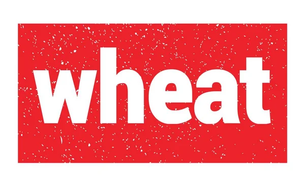 Wheat Text Written Red Grungy Stamp Sign — 스톡 사진