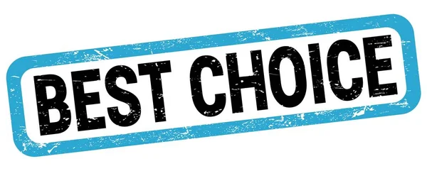 Best Choice Text Written Blue Black Rectangle Stamp Sign — Stockfoto