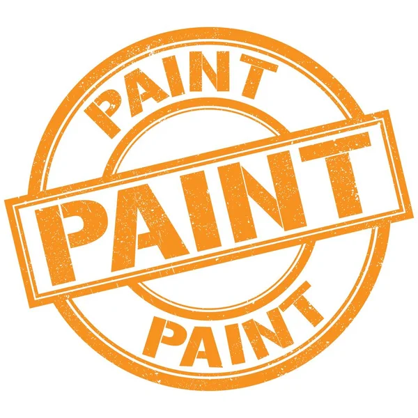 Paint Text Written Orange Stamp Sign —  Fotos de Stock