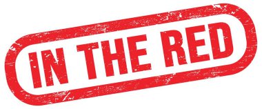 Kırmızıda, kırmızı dikdörtgen mühür işareti üzerinde metin.