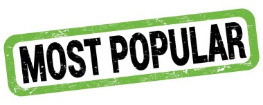 Yeşil-siyah dikdörtgen işareti üzerine yazılmış çoğu POPULAR metni.