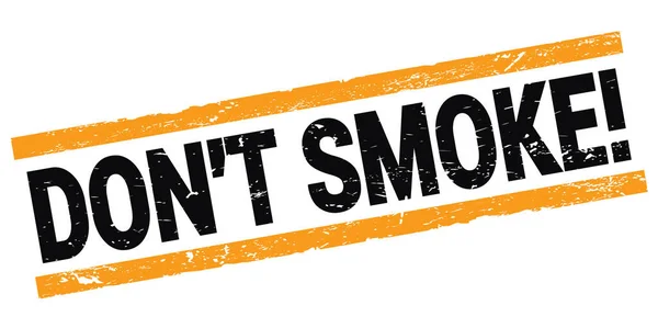 Don Smoke Text Written Black Orange Rectangle Stamp Sign — Stock Photo, Image