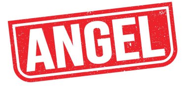 Kırmızı grungy mühür işareti üzerine yazılmış ANGEL metni.
