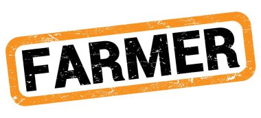FARMER metni turuncu-siyah dikdörtgen mühür işareti üzerine yazılmış.