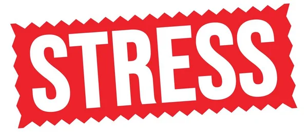 Stress Text Written Red Zig Zag Stamp Sign — Φωτογραφία Αρχείου