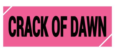 Pembe-siyah grungy işareti üzerine yazılmış Şafak Çığlığı metni.