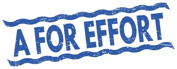 Effort Text Written Blue Lines Stamp Sign — 스톡 사진