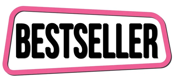 Bestseller Text Written Pink Black Trapeze Stamp Sign — Stockfoto