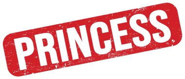 Kırmızı grungy işareti üzerine yazılmış PRINCESS metni.