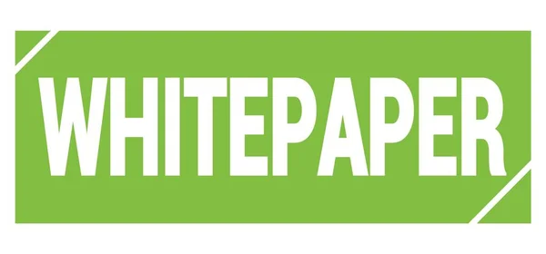 Whitepaper Text Written Green Grungy Stamp Sign — Zdjęcie stockowe